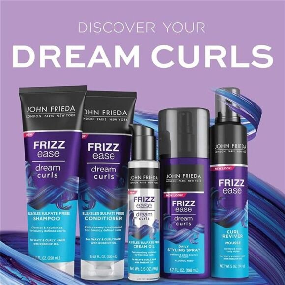 John Frieda Frizz Ease Dream Curls Daily Styling Spray for Curly Hair, 6.7 Ounce - Picture 7 of 7